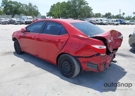 2014 Toyota Corolla Le z USA, uszkodzony, nr VIN 5YFBURHE4EP044761